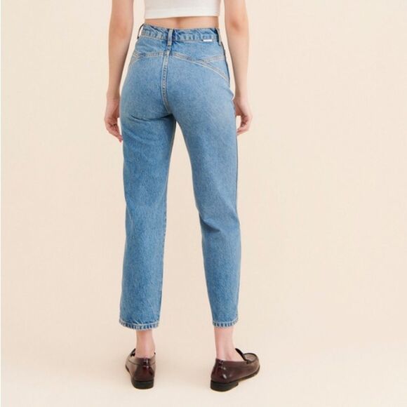 Boyish The Timmy High Rise Straight Leg Yolk Back Jeans Size 28 NWT - Picture 2 of 9